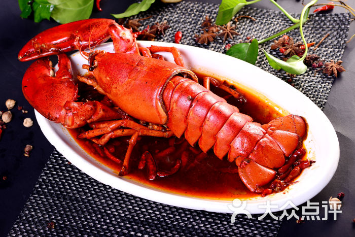 辣卤海鲜-波士顿大龙虾图片-上海美食-大众