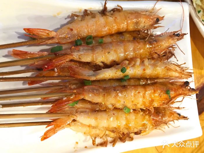 狼来了碳烤羊腿(柳州路总店)烤大虾图片 第1张