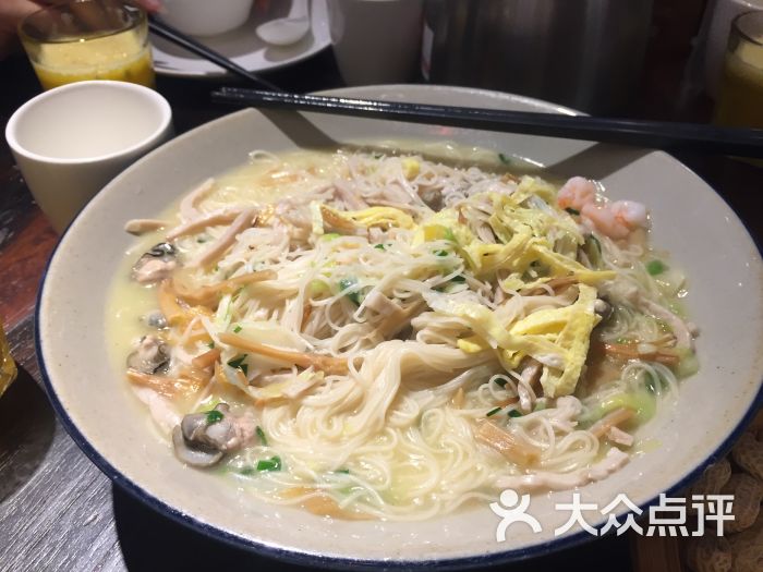 临家闽南菜(宝洲路店)-鸡汤捞面线图片-泉州美食-大众