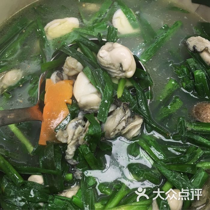 上汤韭菜蚝仔