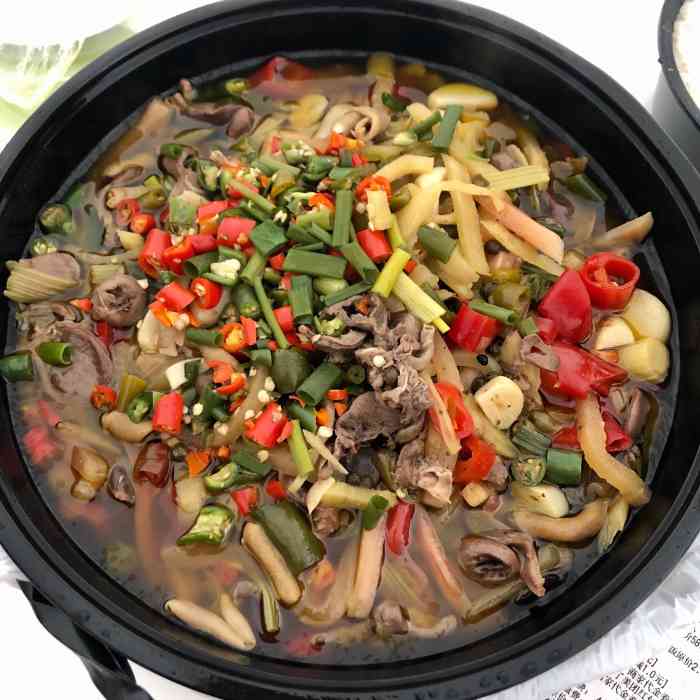 小杜鸡肠·酸萝卜鸡杂(营门口店"反正我每次没有饭吃我都是点的小肚