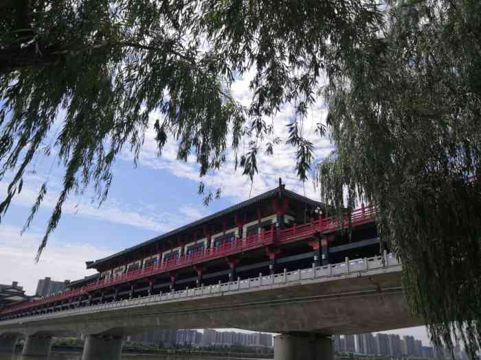 咸阳湖古渡遗址码头-"咸阳市图书馆古渡廊桥馆①开放