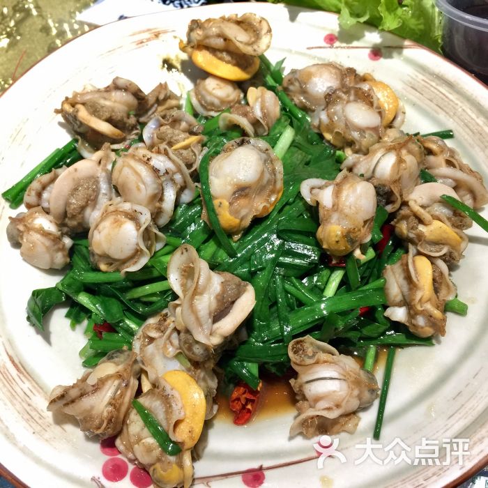 扇贝炒韭菜