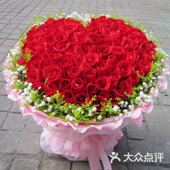 圆花束25(99朵玫瑰)