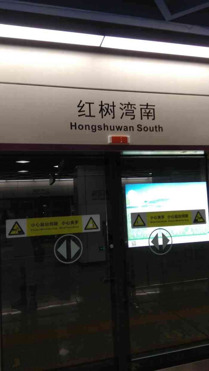 红树湾南地铁站"红树湾南岸站.这里是9号线和11号线的.