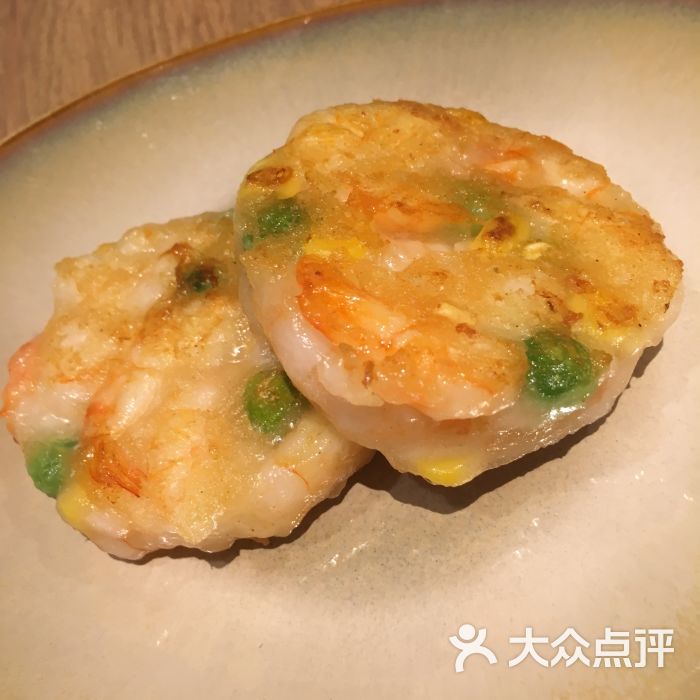 香煎黄金虾饼