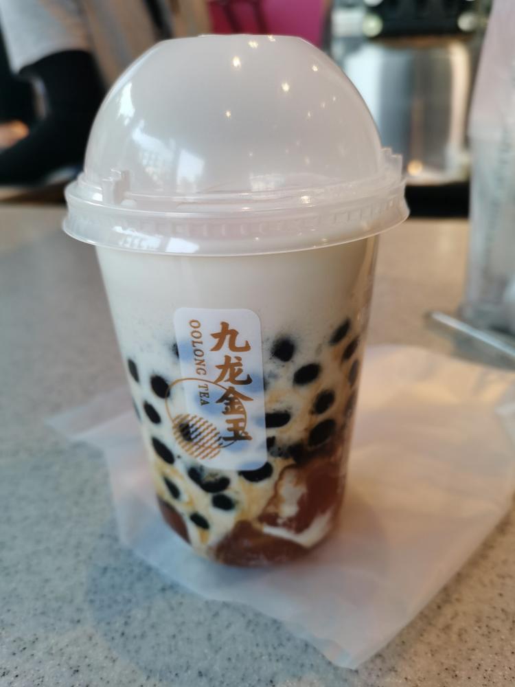 九龙金玉珍珠奶茶珍珠q弹有嚼劲甜品站小姐姐现熬的热乎着76这个