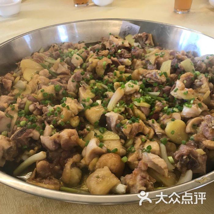 山脚钓鱼庄铜盘蒸鸡图片-北京农家菜-大众点评网