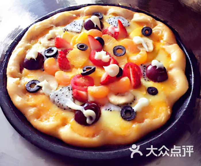 龙披萨-水果缤纷披萨图片-启东市美食-大众点评网