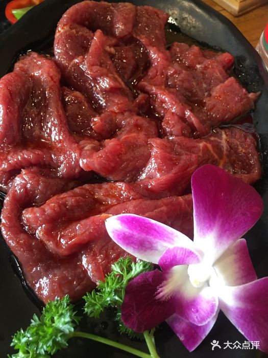 韩牛家韩式烤肉烤牛肉图片