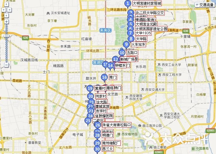 k46路公交车线路图