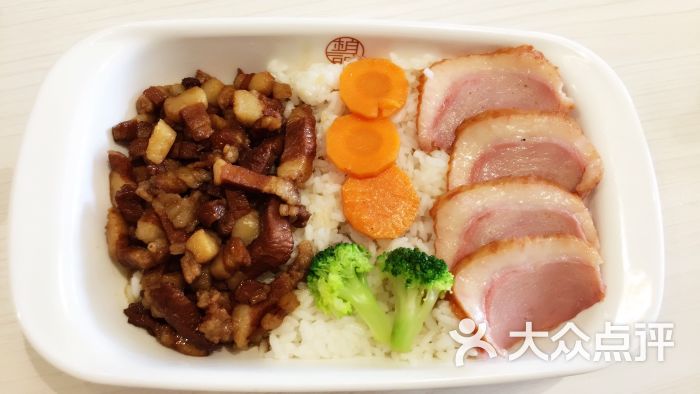双拼卤肉饭