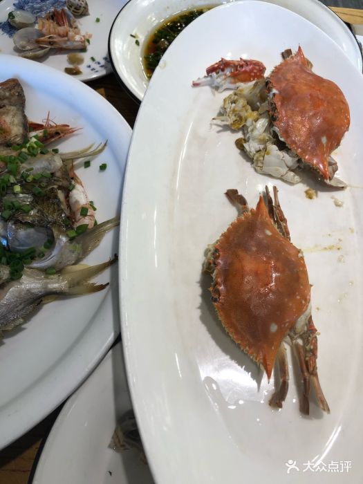 绿洲海鲜大排档(周巷店)-白蟹图片-慈溪美食-大众点评