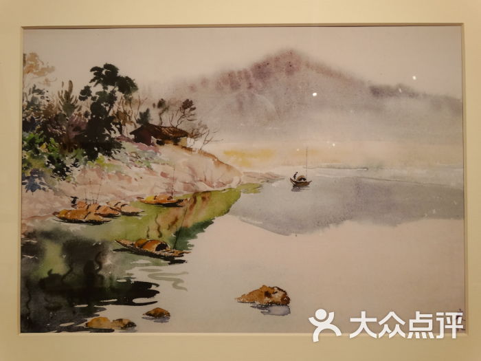 张充仁·水彩画《绥江谣(复制品)