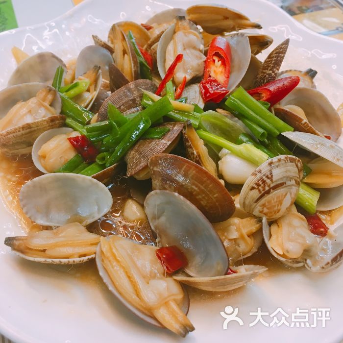 鑫阿强姜母鸭海鲜大排挡(来雅百货妙香美食街店)辣炒花蛤图片 第