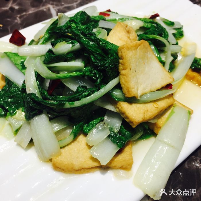 绿大夫中央厨房(新城区店)小白菜炕豆腐图片 第1张