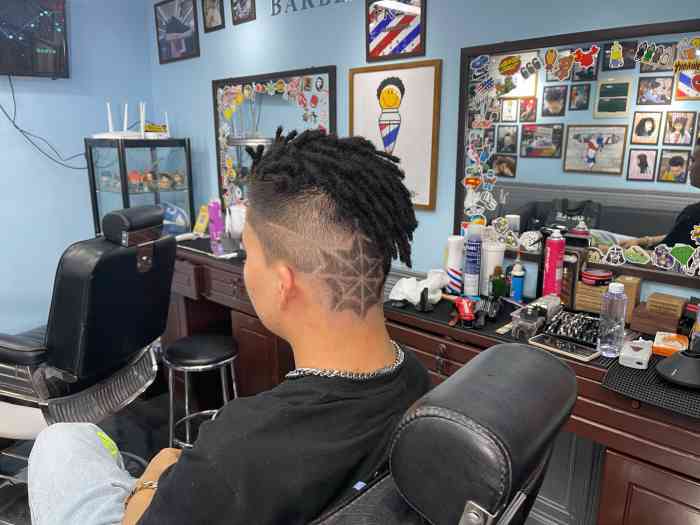 美式脏辫afro黑人烫爆炸头freebarbershop-"【项目】烫发新店,发型师