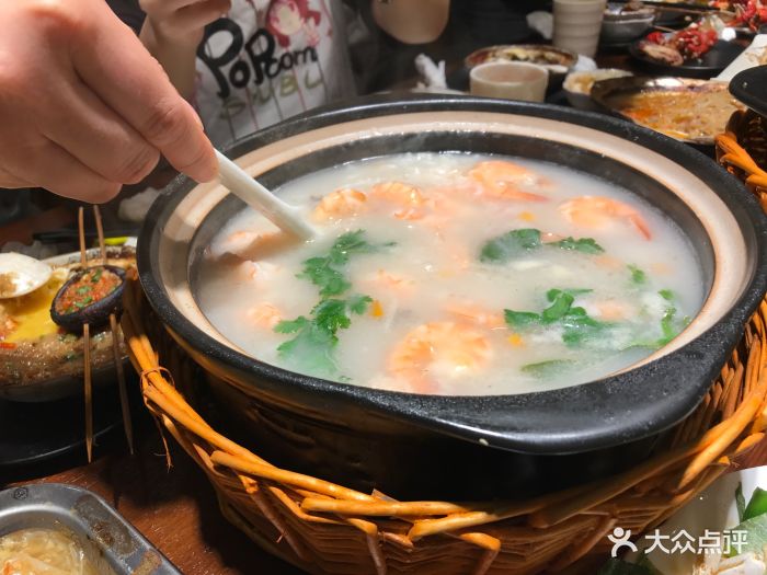 酋长烧烤(湖塘店)干贝鲜虾粥图片 第1张