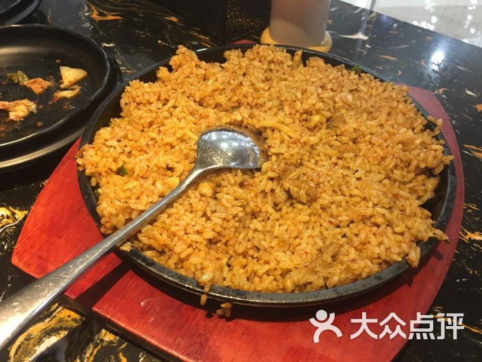 汉福居碳烤韩式烤肉(大润发店)芝士铁板饭图片 - 第1张