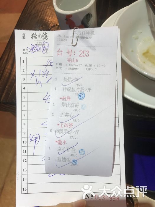 猪肉婆私房菜账单图片 第2291张