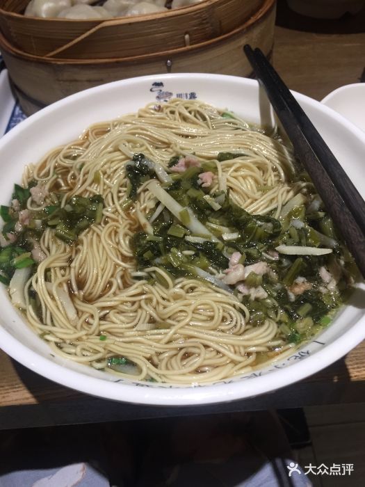 雪菜笋丝肉丝面