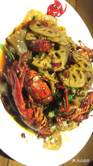 麻辣小龙虾加莲藕片魔芋豆腐