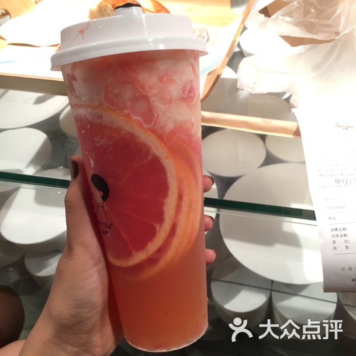 喜茶热麦(惠福东路店)满杯红柚图片 第6张