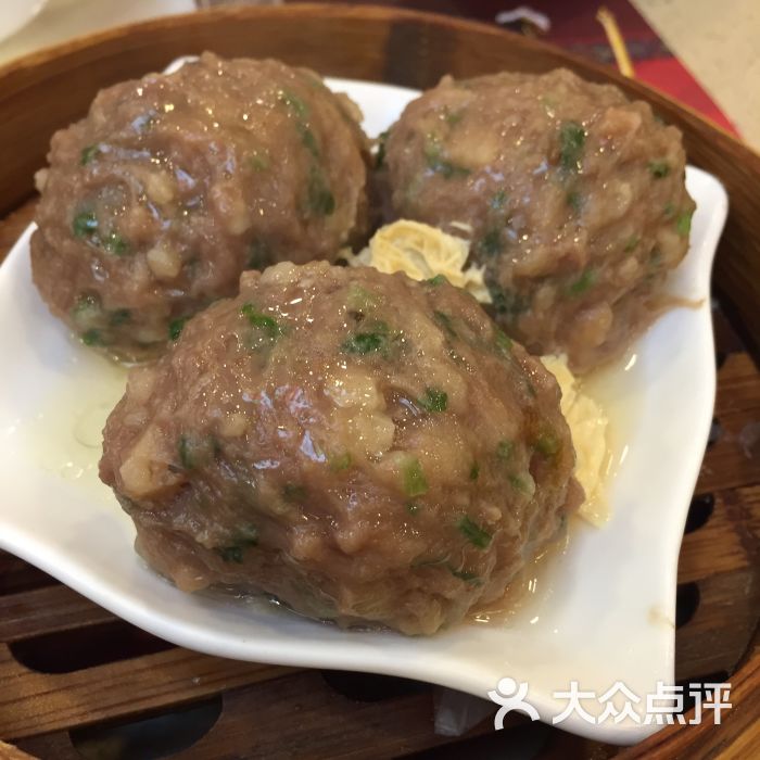 陈皮蒸牛肉球