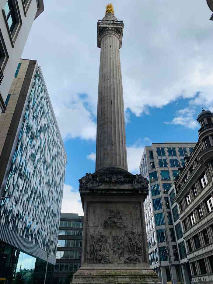 伦敦大火纪念碑-"欧洲行英国-伦敦纪念碑monument,.