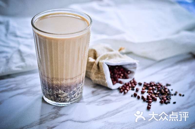 外婆家红豆紫糯米奶茶