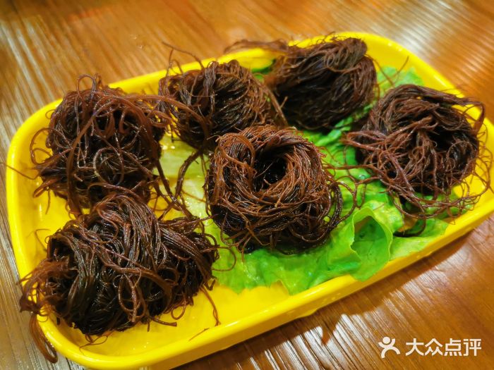红城龙虾火锅海草图片