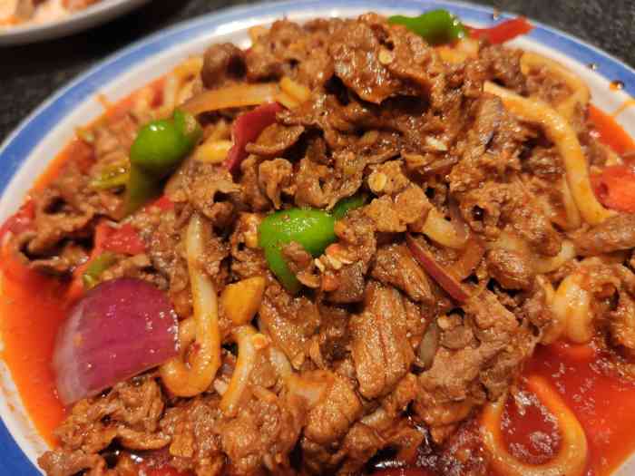 羊记靖远羊羔肉爆炒牛犊肉