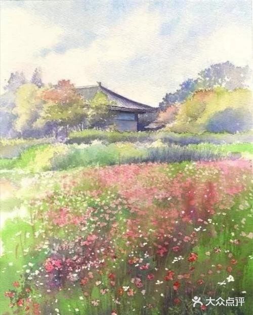 一组充满浪漫气息的日系水彩风景画