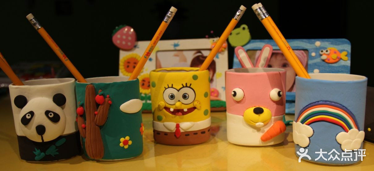 福宝贝智能手工体验馆-太空泥笔筒图片-南阳休闲娱乐-大众点评网