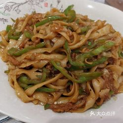 尖椒肉丝炒刀削面