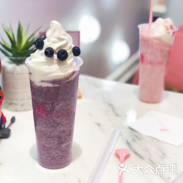 mocheese芝士甜品蓝莓雪顶图片-北京甜品饮品-大众