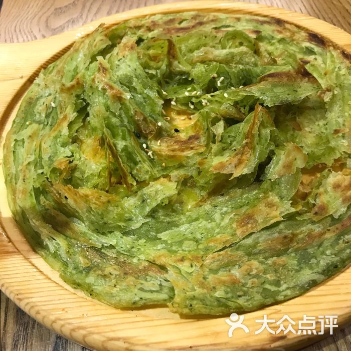 香煎菠菜葱油饼