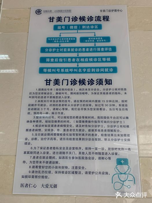 昆明市第一人民医院甘美医院图片