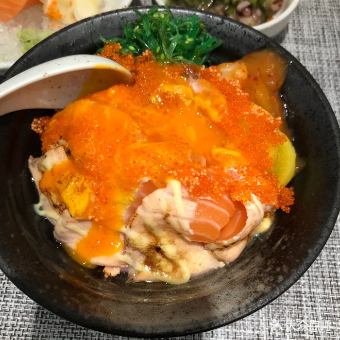 一乐食堂·日式丼饭研究所赤焰明太子三文鱼丼图片 第443张