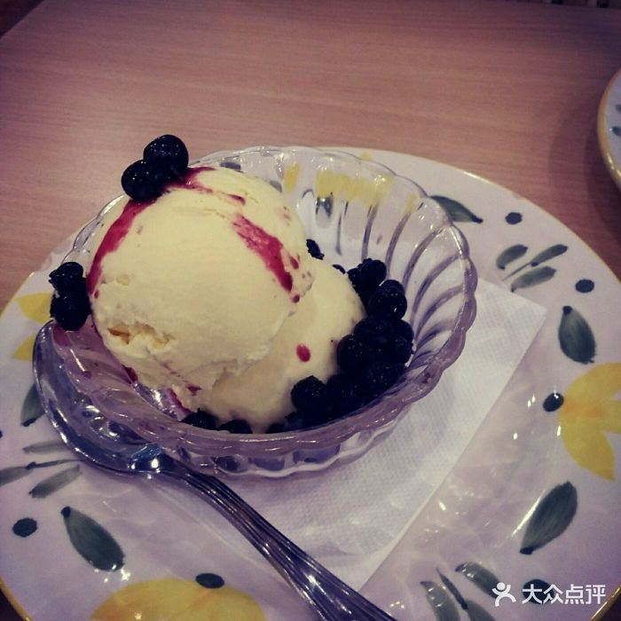 蓝莓冰淇淋(双球)