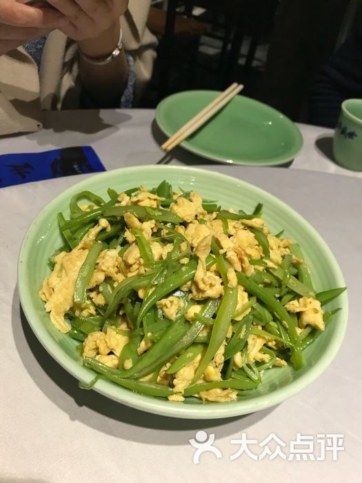 虾酱扁豆炒鸡蛋