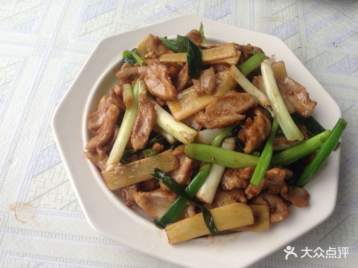 姜葱炒鹅肚