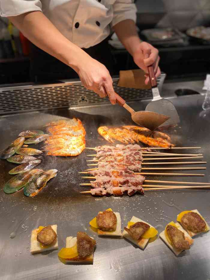 大渔铁板烧(中心城店"铁板烧食材新鲜,种类繁多,饮料品质佳.值.