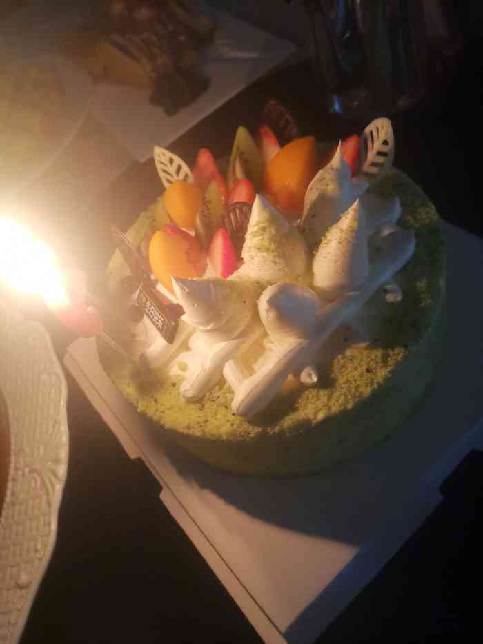 第一次生日蛋糕能全吃啦!味道真不错