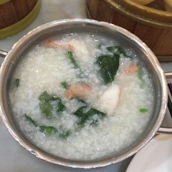 鲜虾菠菜粥(图)-三宝粥铺(南京东路店)-上海-大