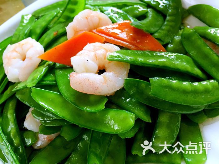 荷兰豆炒虾仁