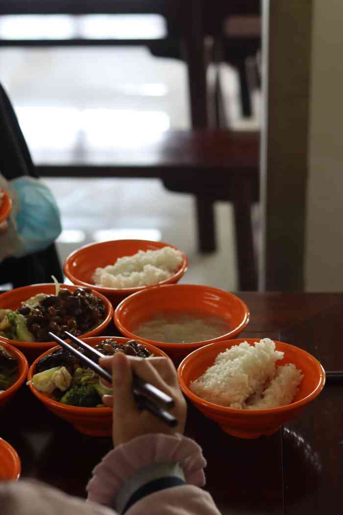 宝山寺食堂-"寺庙里面的食堂,全素,价格不贵,味道也还.