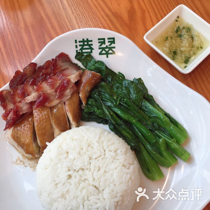 港翠港式茶餐厅叉烧拼油鸡饭图片-北京茶餐厅-大众点评网