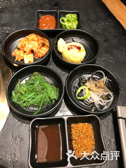 九田家黑牛烤肉(熙悦汇店-餐前小菜图片-天津美食-大众点评网