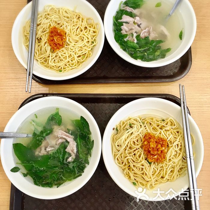 汕头大学食堂菠菜,虾,卤肉图片-北京快餐简餐-大众点评网